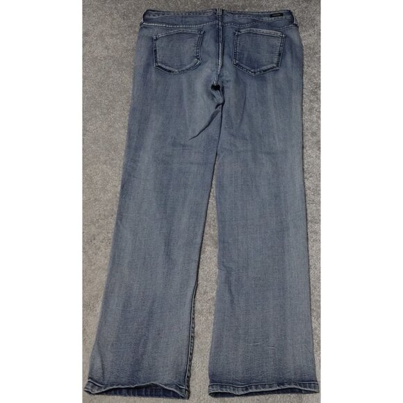 Liverpool Jeans Women's Size 12/31 Blue Denim Straight Mid Rise Workwear - Picture 6 of 13